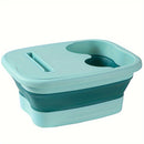 Baño de pies plegable, herramienta de pedicura portátil, spa de pies de masaje, gran baño de pies, no requiere energía, sin batería, adecuado para spa y cuidado de la belleza en casa.