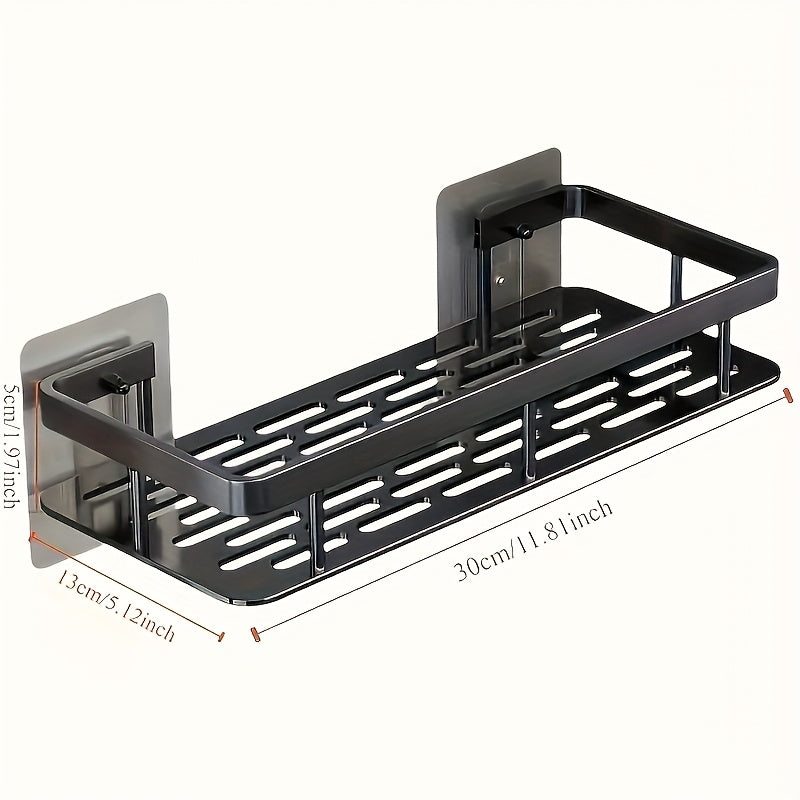 1 juego/2 juegos de repisa flotante para baño y cocina, gran capacidad, instalación sin taladro, ahorra espacio, fácil de instalar, ideal para almacenar artículos de tocador, cosméticos y objetos varios, uso múltiple