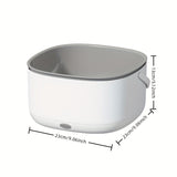 Cesta De Lavado De Verduras Multifuncional Ultrasónica Cesta De Drenaje Cesta De Frutas Y Verduras, Limpiador Purificador De Frutas Y Verduras, Lavabo De Verduras Plato De Frutas, Cesta De Drenaje De Frutas Y Verduras De Doble Capa, Artefacto De Lavado D