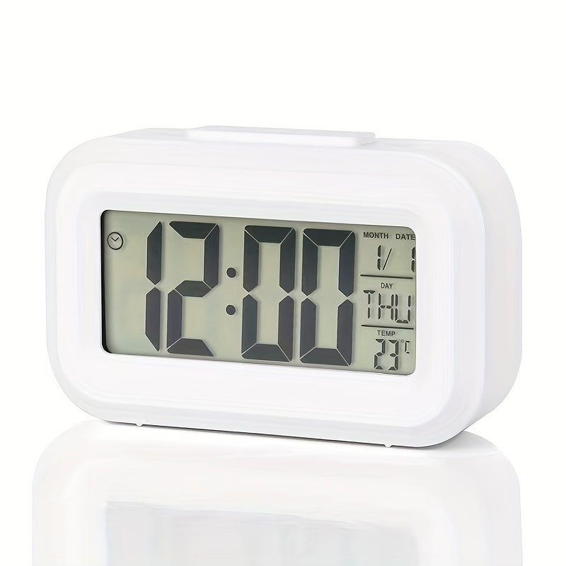 [Moda Multifuncional Reloj Despertador] Reloj Despertador de Moda Multifuncional - 1 pza Reloj de Oficina con Calendario Luminoso y Temporizador (Sin Batería)