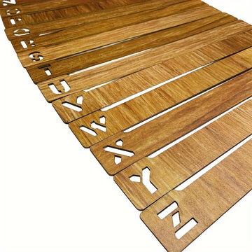 Juego de 26 separadores de vinilo de alta calidad de madera para discos de vinilo - Organizados alfabéticamente para almacenar su colección de música (Separadores de discos sólidos)