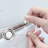 2 Piezas de Ganchos para Cortinas Exteriores, Estampado 2D con Vista a la Ventana para Decoración del Hogar y Privacidad, Ideal para Patio, Porche, Gazebó, Loft o Jardín en Primavera y Verano