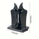 Afilarcuchillos Profesional de 1 Pieza con Ajuste Automático y 3 Acciones en Carburo de Tungsteno - Afilado Sin Esfuerzo para Cuchillos y Tijeras, Base Duradera de ABS, Diseño Negro para Uso en Cocina, Accesorios Gastronómicos | Herramienta de Cocina Mod