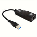Adaptador de Ethernet USB 3.0 de 1000Mbps/100Mbps, tarjeta de red RJ45 para PC/Portátil, compatible con Smartthings, alimentado por USB, tensión de funcionamiento ≤36V