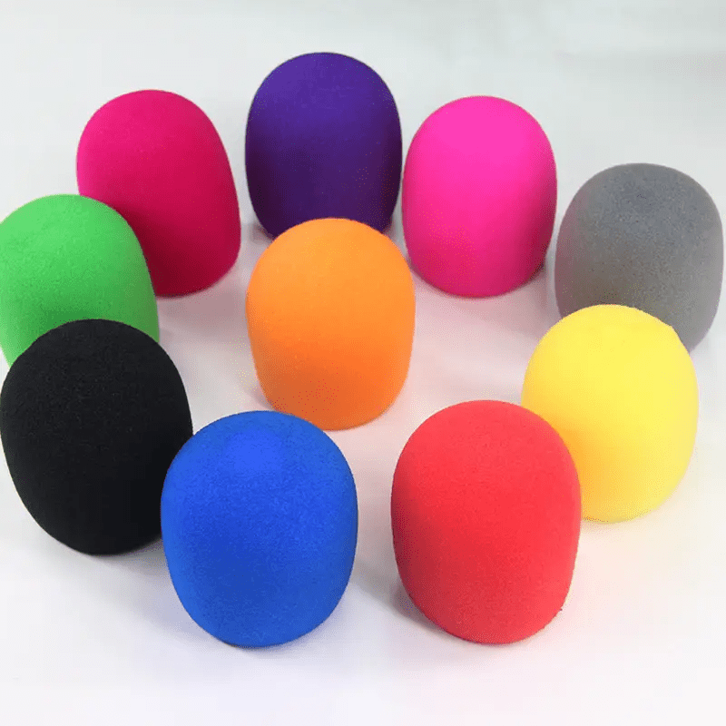 4/8 piezas, mejora tu desempeño con nuestros tapetes de espuma para micrófono de fibra duradera - lavables, bloqueo de ruido para karaoke y DJ, compatibles con conectores XLR!
