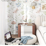 Forros Autoadhesivos para Armarios con Diseño Floral Pastel - Forros de Plástico Duraderos para Cajones y Cocinas, Fácil Instalación Pegar & Despegar para Armarios, Zapateros, Protección de Muebles y Decoración Elegante