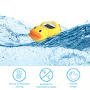 Medidor de temperatura del agua para bebés de pato de dibujos animados, inducción de alta precisión, tres en uno para habitación, baño, piscina, con batería de botón, no recargable, para Fahrenheit y Celsius