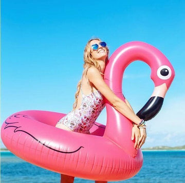 Flotador Flamenco Mediano Para Piscina 120cm / SY-A0382