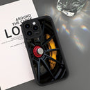 Funda para iPhone 11, 12, 13, 14, 15, 16 Pro Max Pro Plus con diseño de llantas de auto, moderna, creativa, antigolpes y resistente a caídas, ideal para hombres y mujeres, regalo perfecto