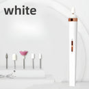 Drill de uñas acrílicas profesional con luz LED - Recargable por USB, sin olor, batería de larga duración, incluye lima de uñas y empujador de cutículas - Ideal para uñas de gel y kit de manicura y pedicura para hogar, esenciales para el cuidado de las u