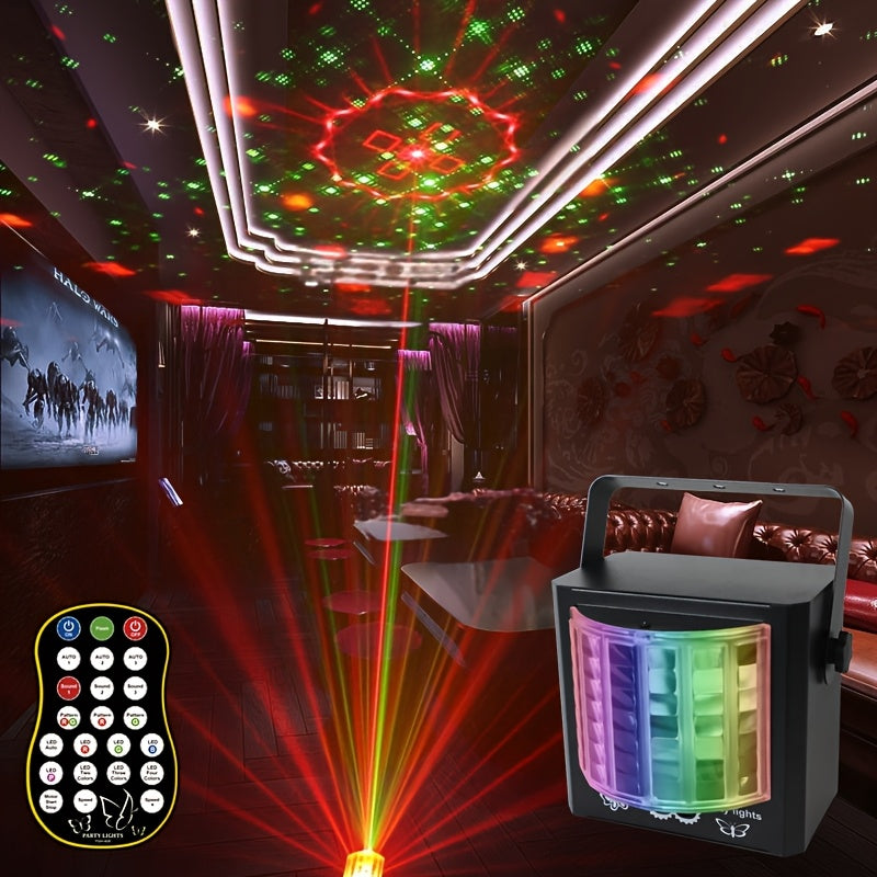1PCUSB Luces Estroboscópicas Portátiles con Control Remoto y Activación de Sonido, Iluminación RGB para Fiestas en Interiores, Decoración para Baños, Karaoke, Salas de Baile, Cumpleaños, Día del Padre, Día de la Madre, Día de los Inocentes y Diwali, Sumi