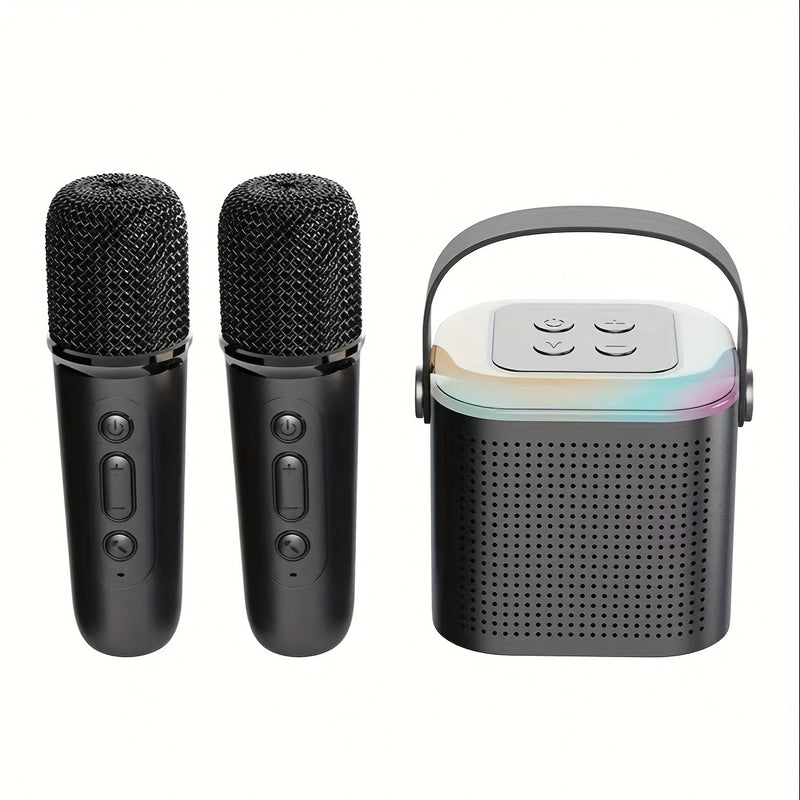 Micrófono inalámbrico portátil con 2.4G/3G/4G/5G inalámbrico, carga USB-C, batería, diseño compacto para karaoke, podcasting, transmisión en vivo - Incluye estuche de transporte, micrófono inalámbrico para karaoke, equipo de podcasting, micrófono elegant