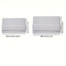 Alfombrilla de baño de espuma viscoelástica, alfombra de baño antideslizante de pelo largo y suave, lavable a máquina, absorbente, para uso en interiores y exteriores, poliéster, varios tamaños disponibles.