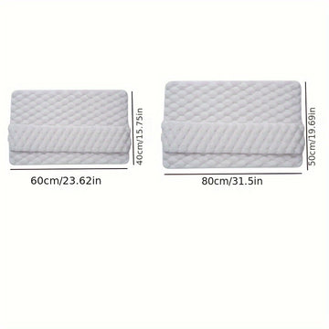 Alfombrilla de baño de espuma viscoelástica, alfombra de baño antideslizante de pelo largo y suave, lavable a máquina, absorbente, para uso en interiores y exteriores, poliéster, varios tamaños disponibles.