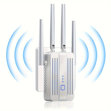 Amplificador de señal WiFi para el hogar: repetidor de Internet con alcance que cubre hasta 9995 pies cuadrados y 45+ dispositivos para la casa