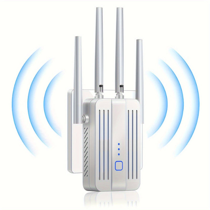Amplificador de señal WiFi para el hogar: repetidor de Internet con alcance que cubre hasta 9995 pies cuadrados y 45+ dispositivos para la casa