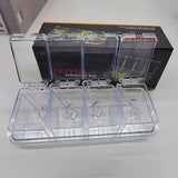 1 caja de condimentos transparente, juego de 4 contenedores de almacenamiento de condimentos con cuchara, estante de condimentos transparente, ollas de especias para pimienta, especias.