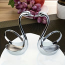 Soporte para cubiertos en forma de cisne elegante de acero inoxidable 304, 1 pieza - Diseño elegante, no incluye tenedor ni cuchara, ideal para decoración del hogar, mesa de café, hotel y fiestas