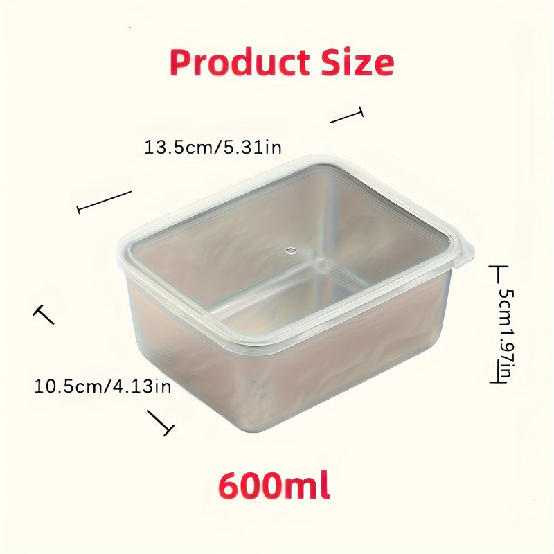 Juego de 20 Recipientes para Alimentos de Acero Inoxidable, Caja Multifuncional con 10 Contenedores + 10 Tapas Antiderrames Apilables, Reutilizable para Camping, Reuniones Familiares y Uso en Oficina o Escuela