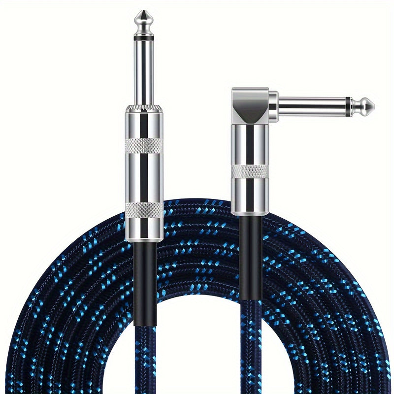 Cable de guitarra, 10 pies/3 m y 20 pies/6 m y 32 pies/10 m Cable de bajo para instrumento eléctrico de escenario Cable AMP Cable recto a recto o a ángulo recto Eid Al-Adha Mubarak