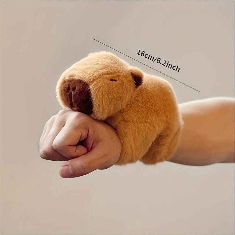 1 peluche de carpincho de 20 cm, anillo para cortinas, multifuncional