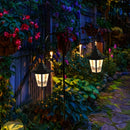 2 piezas Luces Solares Colgantes, Lanterna Solares Hexagonal para Exterior, Luces Solares de Paisaje para Jardín, Patio, Camino, Driveway para Decoración Exterior