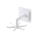 1/2 piezas de soporte para utensilios de cocina, gancho plegable giratorio de 360 grados, gancho abatible autoadhesivo debajo del gabinete, ganchos multifuncionales sin perforaciones para colgar, accesorios de baño y cocina