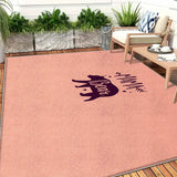 Alfombra de terciopelo exterior 850g/m², gruesa y lujosa, con un estilo callejero delicado y moderno. Temática misteriosa de barcos para salas de restaurantes o cabañas, textura resistente pero suave al tacto y altamente transpirable. Disponible en vario