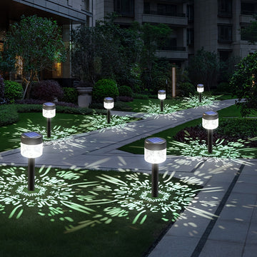 2PCS/Lotes LED Luces solares para césped Hogar al aire libre Impermeable Jardín Luces de tierra insertadas Luces solares de jardín Luces de paisaje coloridas