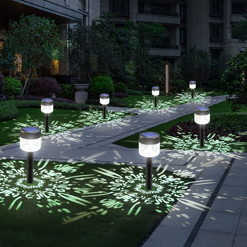 2PCS/Lotes LED Luces solares para césped Hogar al aire libre Impermeable Jardín Luces de tierra insertadas Luces solares de jardín Luces de paisaje coloridas