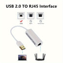 Convertidor de cable Ethernet USB USB 2.0 a 10/100 Red Lan RJ45 Puerto hembra Adaptador con cable
