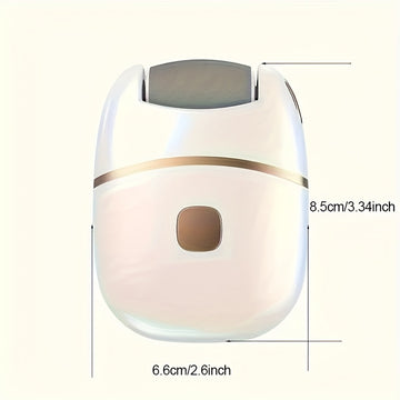 Exfoliador eléctrico recargable para pies con 3 cabezales intercambiables, exfoliación de piel gruesa, carga USB, portátil y fácil de usar para cuidado de piel agrietada y seca, cortador de callos para pies suaves