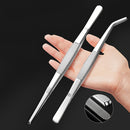 2 piezas de pinzas de acero inoxidable ultra largas de 11,8 pulgadas (30,0 cm), clip de recuperación grueso para bonsái DIY, jardinería, cuidado de mascotas, alimentación de reptiles, joyería - Durabilidad y control preciso, pinzas para jardinería