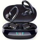 {"translated_text": "Auriculares inalámbricos con micrófono de alta definición, estuche de carga con pantalla LED, sincronización automática y larga vida útil de la batería, cómodos tapones para el oído para deportes, ciclismo, conducción y uso diario."}