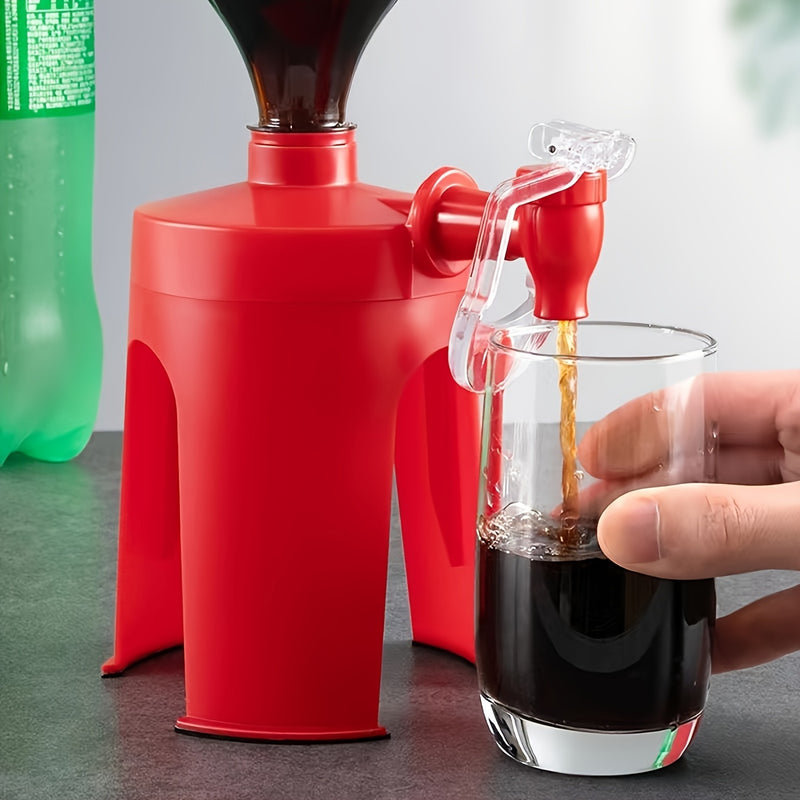 Inversor de Botella de Bebida Fácil de Verter 1pc - Plástico Duradero, Operación Manual, Forma Redonda - Perfecto para Uso Doméstico, Garantiza un Vertido Sin Desorden de Botellas de Refresco y Agua