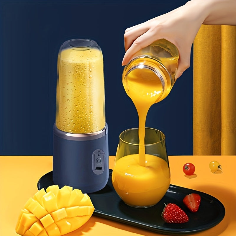 Exprimidor Eléctrico Portátil RZSYZH | Batería de Litio Recargable por USB de 1500mAh | Batidora Multifuncional con Tapa Transparente | Ideal para el Hogar y Viajes | Plástico Compacto y Duradero | Perfecta para Batidos y Jugo de Frutas Frescas, RZSYZH
