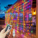 100/200/300/600 LED Luces de cuerda contemporáneas alimentadas por USB, Cortina de luces multicolor/blanco para interior/exterior, Navidad, boda, fiesta, cumpleaños, decoraciones de vacaciones, Sin plumas, ≤36V