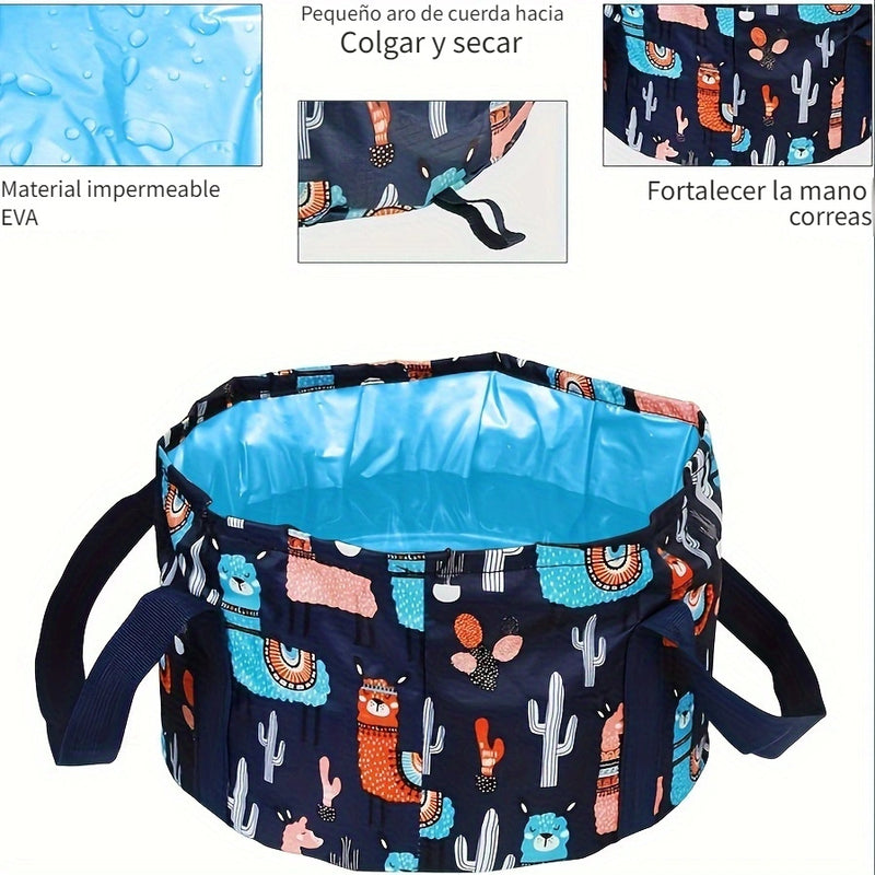 Bañera de pies plegable y portátil para el hogar, bolsa de baño de pies, bañera de pies, lavabo de cara y lavandería al aire libre, bañera de pies para viajes, adecuada para el hogar, exteriores y viajes
