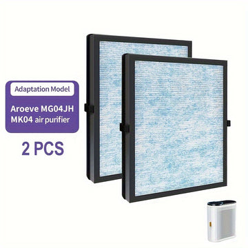 2 Piezas, Filtro De Aire MK04 Reemplazo De Filtros Ture H13 Para Purificador De Aire AROEVE MK04 MG04JH Reemplazo De Filtro Hepa Ture H13 De 3 Etapas Comparar Con La Pieza N.° MK04LX