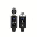 Sistema de micrófono inalámbrico profesional UHF con recarga USB, ganancia de audio incorporada, sonido HD sin pérdida, cambio de una sola tecla, 48V/0V, conector XLR, diseño compacto para micrófonos de condensador y bobina móvil, micrófono para grabació