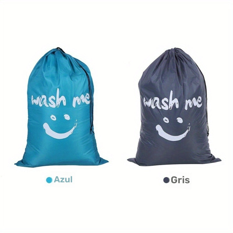 Bolsa de lavandería de poliéster duradera - Negro y turquesa, cierre de cordón, bolsa de almacenamiento rectangular para ropa sucia, uso multipropósito, almacenamiento de ropa | Bolsa de lavandería decorativa | Tela duradera, bolsas de lavandería