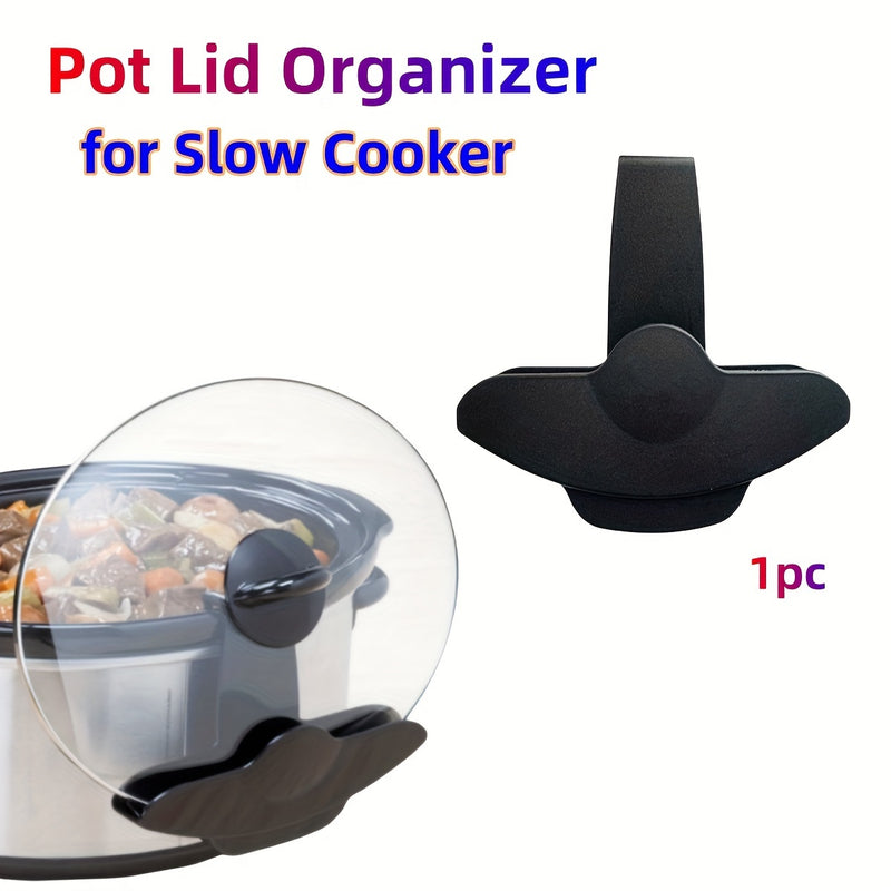 Organizador De Tapas De Olla Para Cocinador Lento, Soporte De Almacenamiento De Tapas De Olla Sin Manos Adecuado Para La Mayoría De Las Ollas De Cocción Lenta, Soporte De Tapas De Olla De Cocina - Mantén Tu Encimera Libre Y Limpia