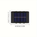 2 paquetes de luces solares para exterior mejoradas, luces solares para jardín con sensor de movimiento y diseño LED para cercas, panel solar de carga rápida y alta eficiencia, decoración duradera para jardín, patio, pasillos y entrada