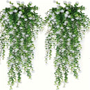 Conjunto de 4, plantas de seguimiento sintéticas diseñadas para imitar hojas de eucalipto, adecuadas para uso al aire libre, resistentes a la radiación UV, ideales para decorar escenas, habitaciones y hogares.