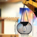 2pcs/4pcs Nueva Linterna Solar Exterior, Versión Mejorada Lámpara Solar Colgante para Jardín Exterior, Candelabro Metálico Decorativo, Luz Solar de Árbol Adecuada para Jardín, Patio y Camino