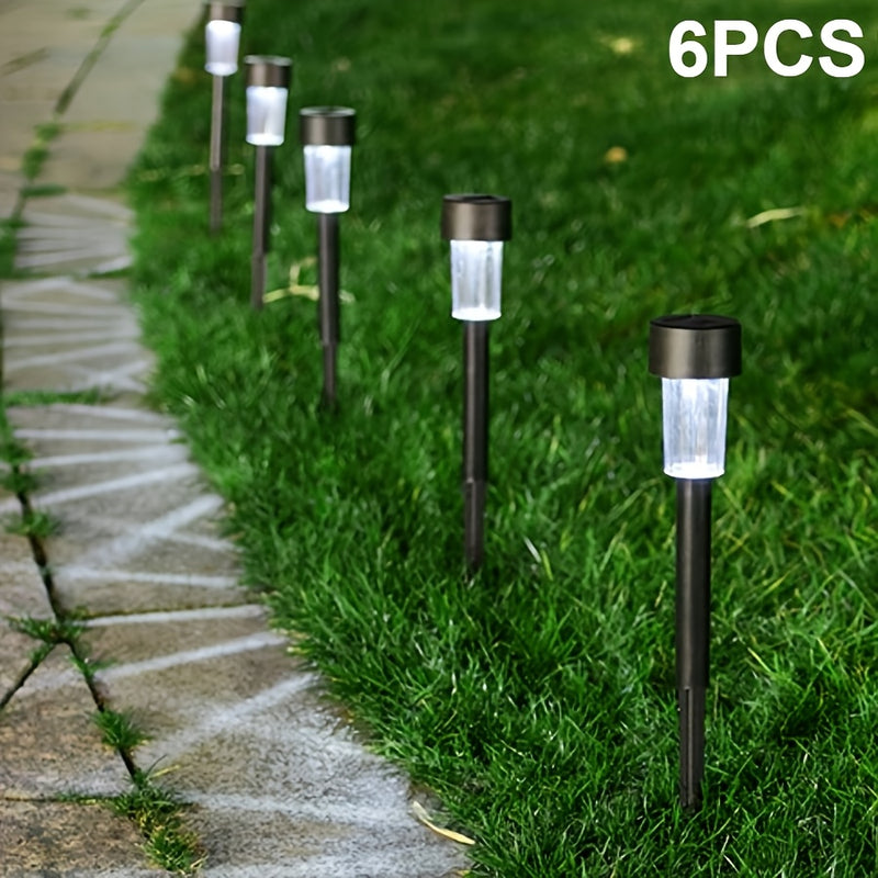 Conjunto de 6 Lámparas Solares LED para Césped, Decoración de Luz Paisajística para Patio Exterior de Villa y Jardín