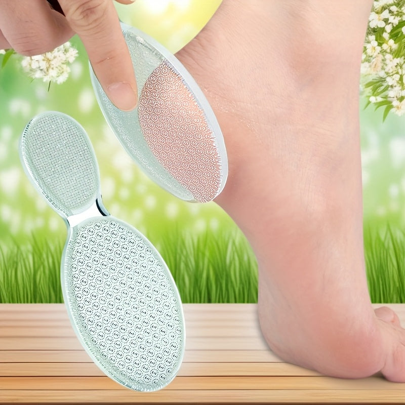 Lima de vidrio nano de doble cara - Herramienta profesional para pedicura, elimina piel muerta y callos, reutilizable y lavable para talones agrietados, pies suaves rápidamente en casa, cuidado de pies | Exfoliación suave | Acabado brillante, esenciales