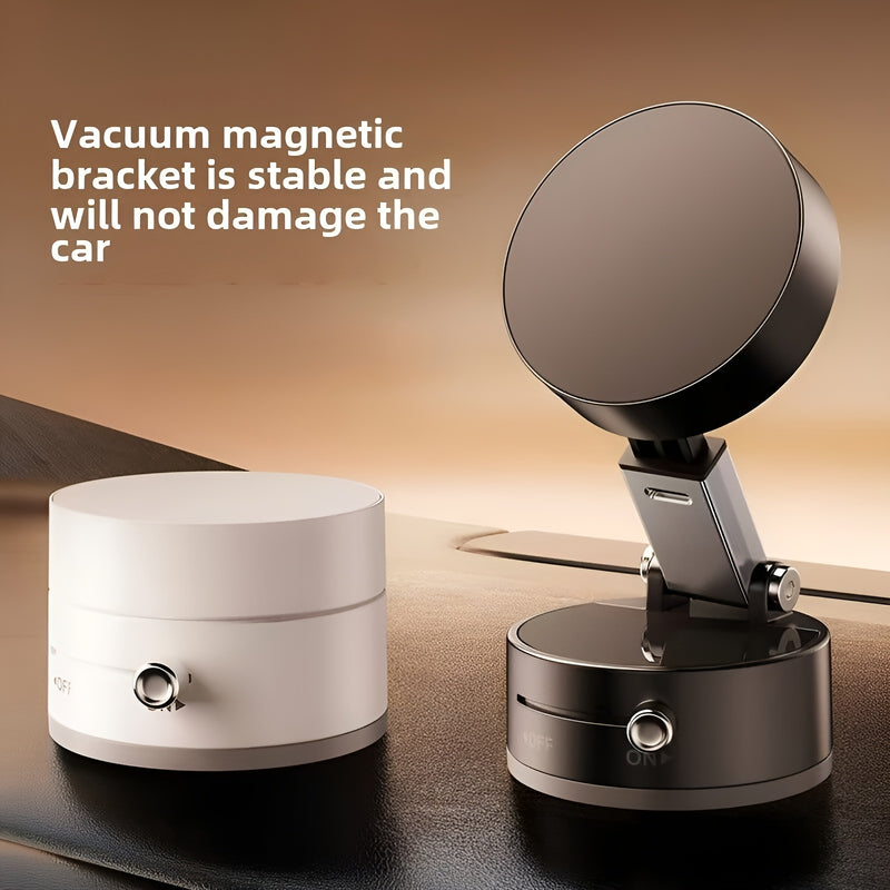 Soporte magnético ajustable para teléfono en el auto con ventosa fuerte, diseño redondo, ajuste de altura fácil para conducción segura, compatible con la mayoría de autos, uso todo el año, ideal para Año Nuevo