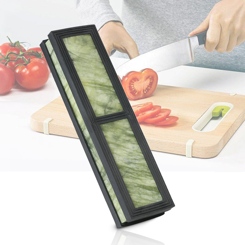 Piedra de Afilar Esmeralda de 10,000 Grano Premium con Soporte Antideslizante - Perfecta para Cuchillos y Herramientas de Cocina, Acabado de Pulido Fino