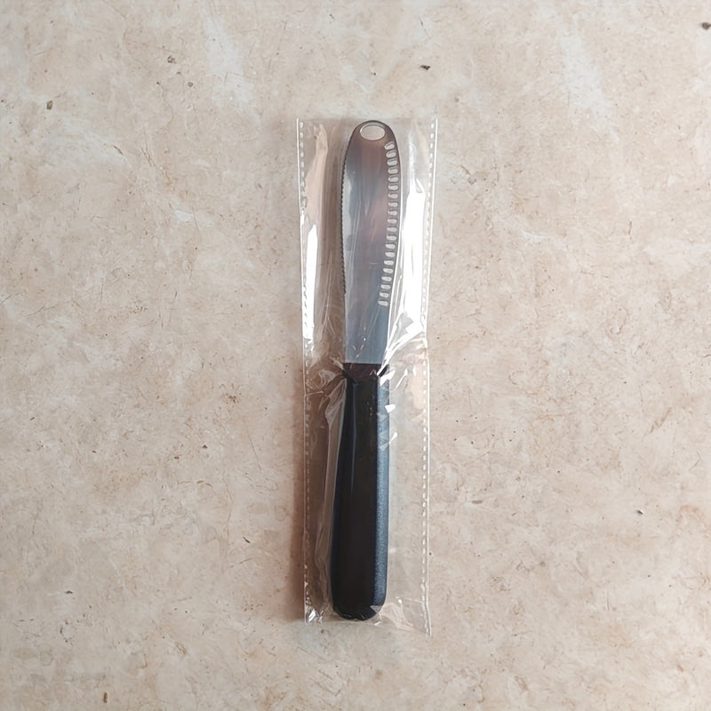 1 Unidad, Esparcidor De Mantequilla De Acero Inoxidable, Cuchillo De Mantequilla Mental, Esparcidor De Queso Reutilizable, Cuchillos Esparcidores De Mantequilla Para El Hogar Para Queso, Mantequilla Fría, Mermelada, Pastelería, Artículos De Cocina, Utens